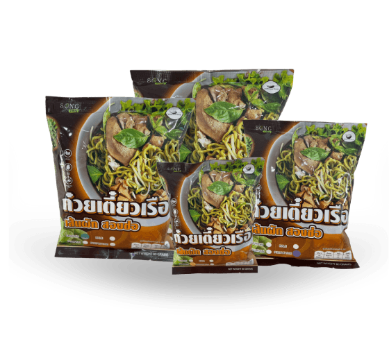 ก๋วยเตี้ยวเรือเส้นผัก